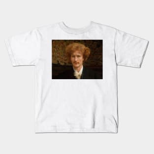 Portrait of Ignacy Jan Paderewski by Lawrence Alma-Tadema Kids T-Shirt